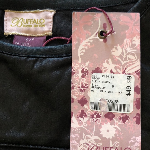 Buffalo long sleeve T NWT Black Sz XS - Picture 4 of 6